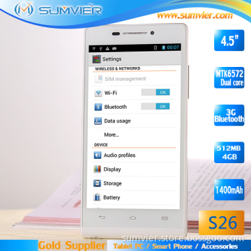 4.5" GPS Dual Core Smart Phone Mtk6572 (S26)